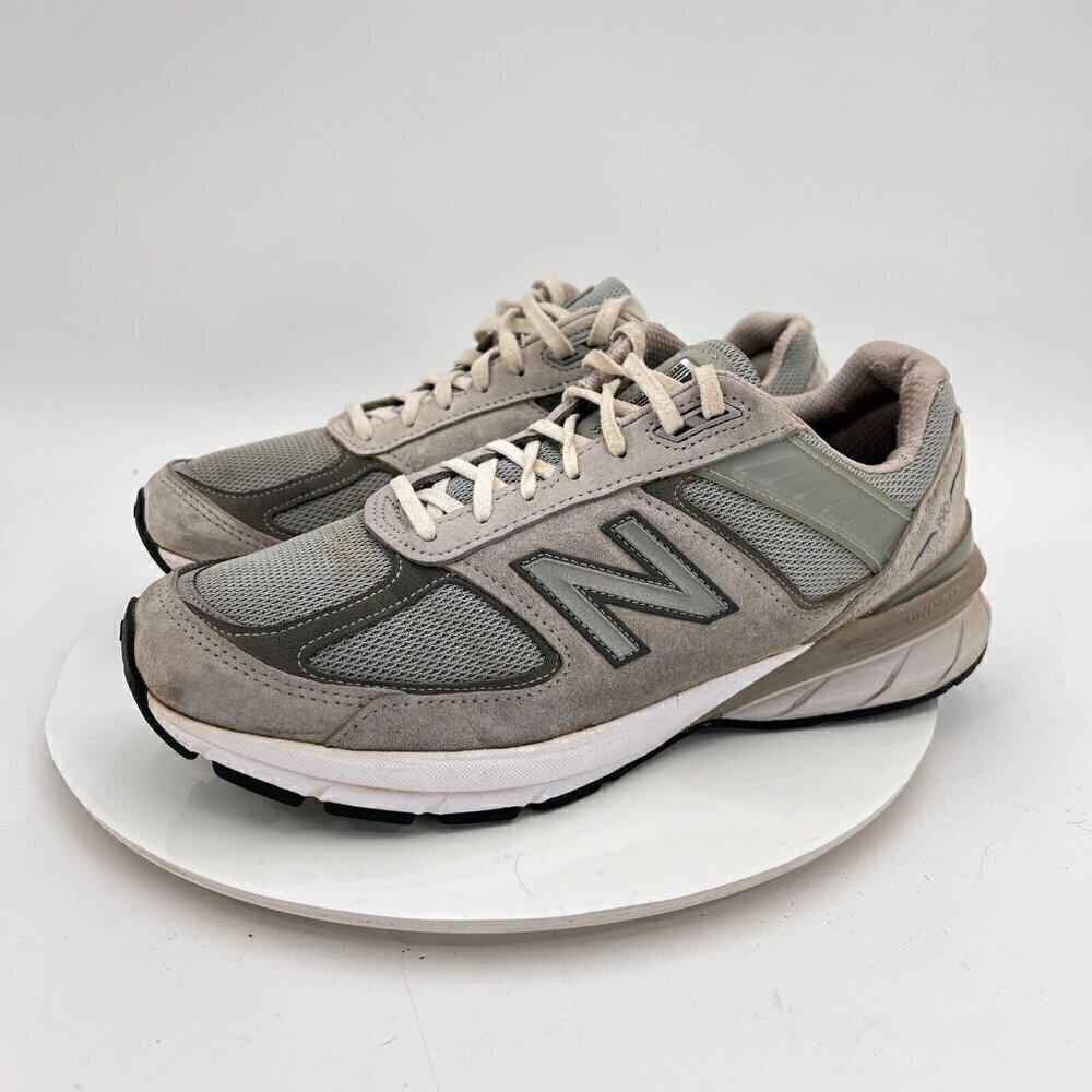 New Balance 990v5 Women Size 11 W990GL5 GreyStone White Suede Running Shoes